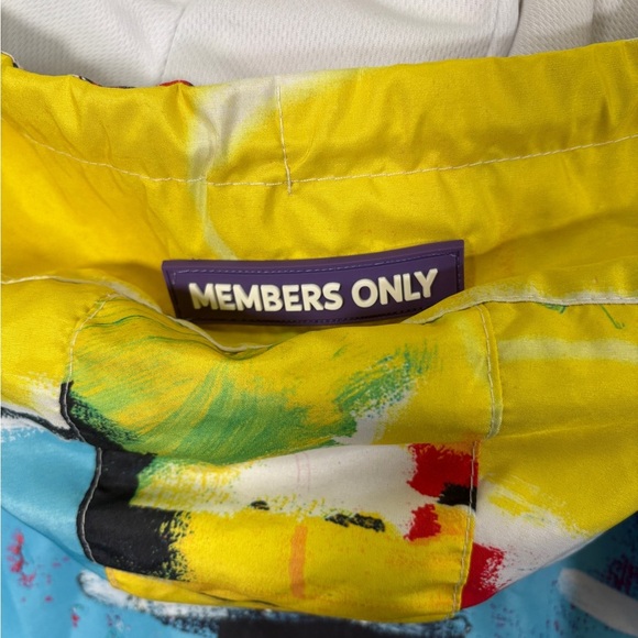 Members Only Jean Michel Basquist A Panel Of Experts Full Zip Windbreaker Jacket - Picture 7 of 11